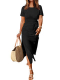 ANRABESS Women's 2026 Summer Maxi T-Shirt Dress